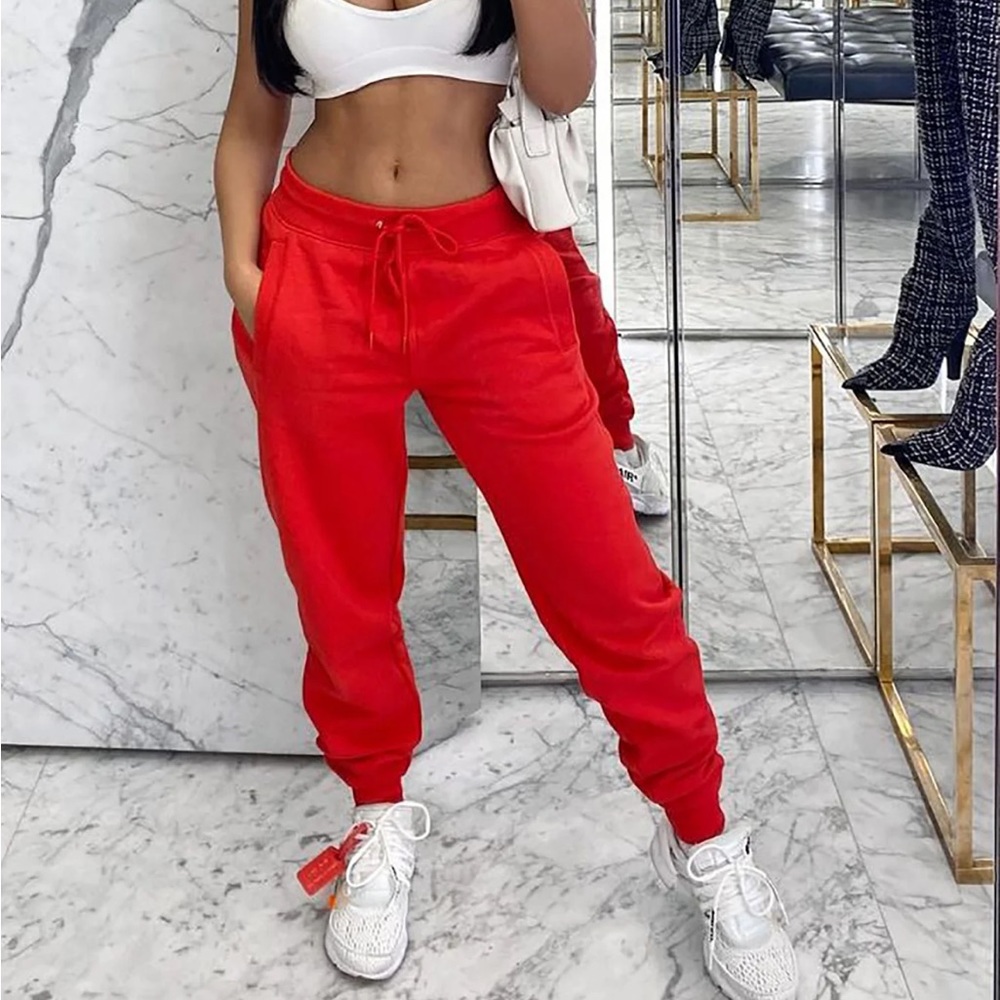 NWT Red Joggers